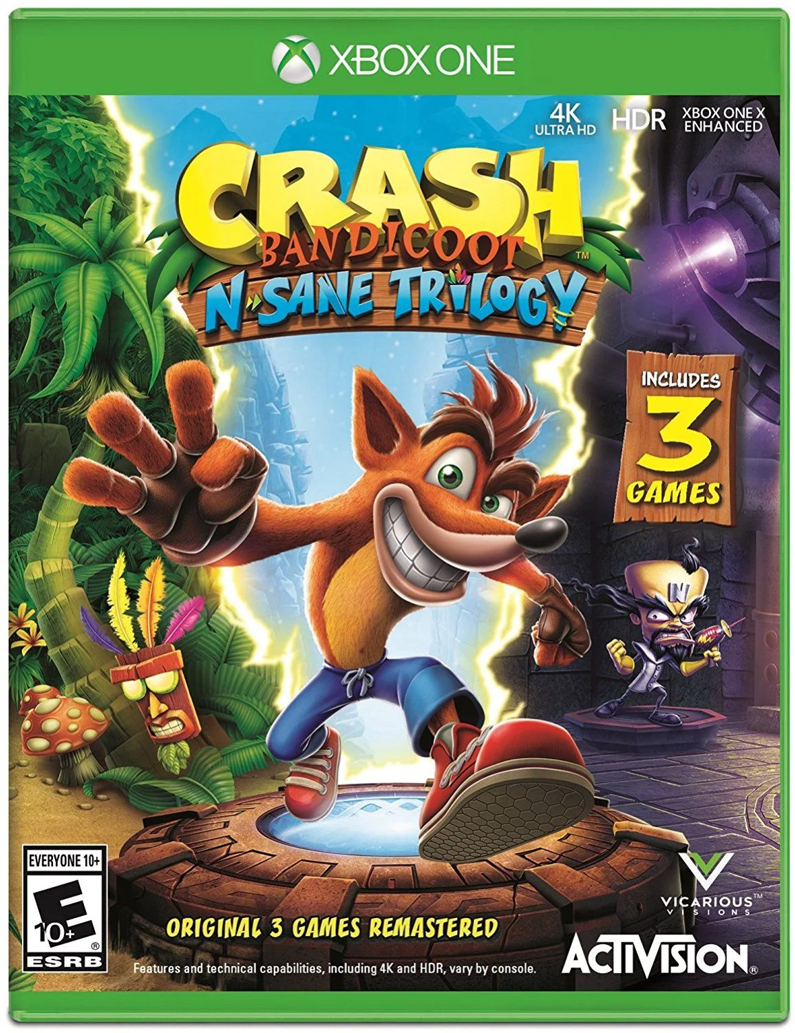 Crash Bandicoot N. Sane Trilogy - Xbox One (Seminovo)