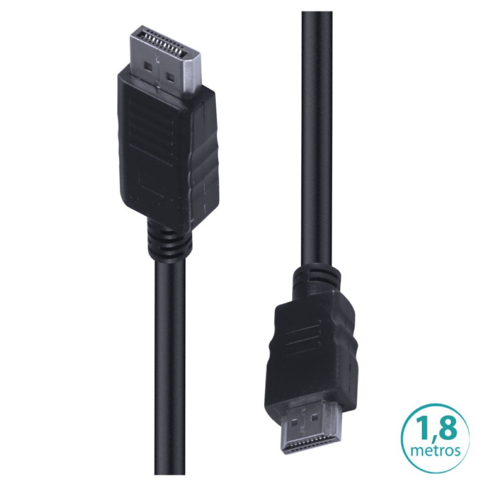 Cabo Adaptador Displayport para HDMI 4K 1,8m