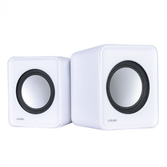 Caixa de Som Vinik USB 2.0 1W Branco - VS-01B