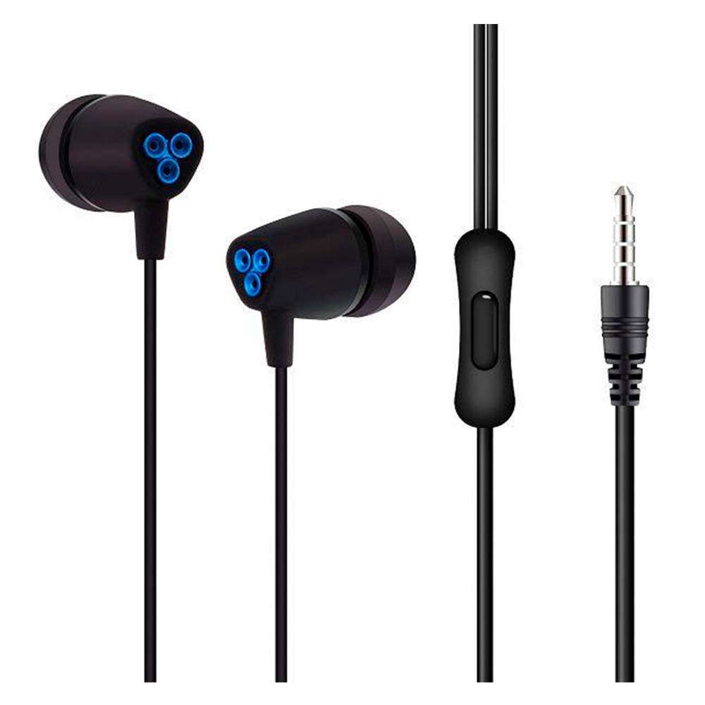 Fone de Ouvido OEX, P2 com Microfone, Preto e Azul, FN200