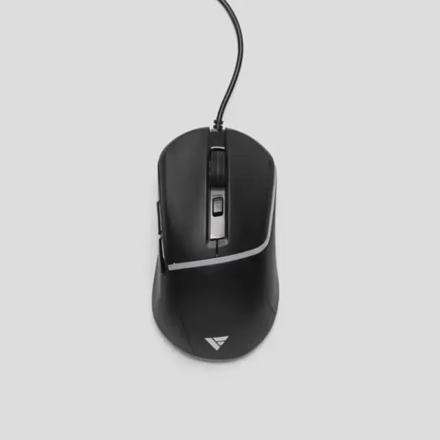 Mouse Gamer Force One Precision, Com Fio, 7200 DPI, LED 7 Cores, 6 Botões, Preto
